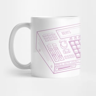 Beat Maker (Pastel Violet Lines) Analog / Music Mug